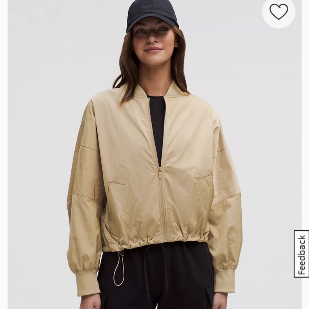 Lululemon Lightweight Hem Cinch Bomber Jacket